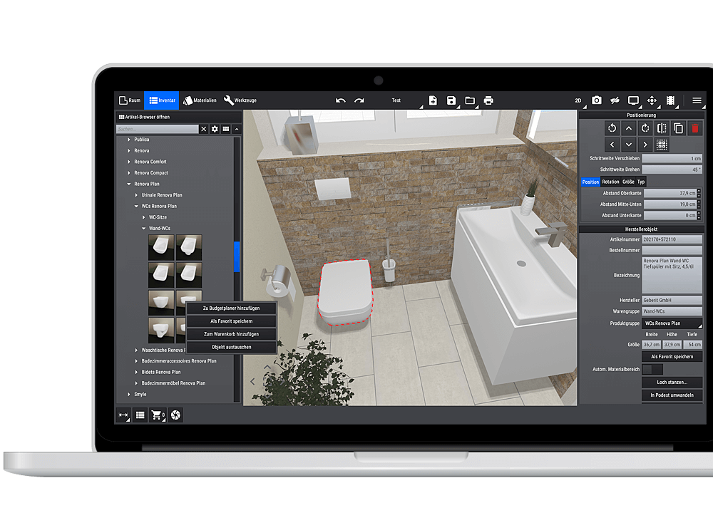 3D Badplanungsprogramm