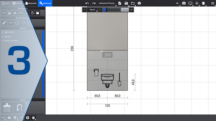 Badplaner: Schritt 3